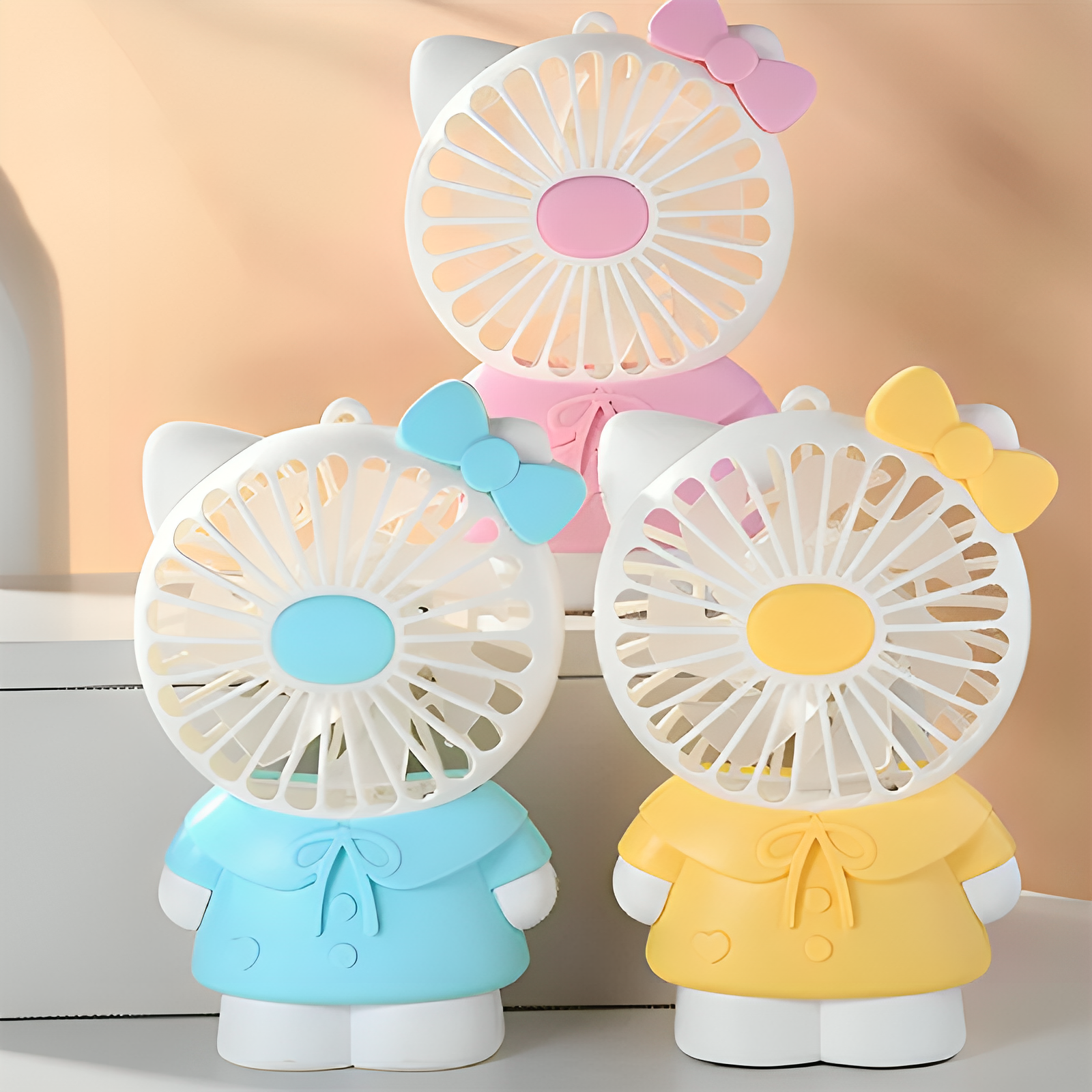 1. Hello Kitty Cute Rechargable Fan