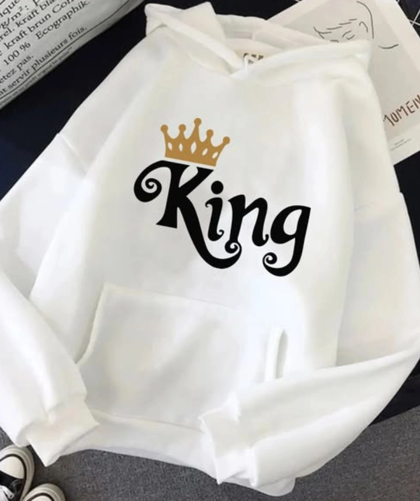 King Hoodie Color White